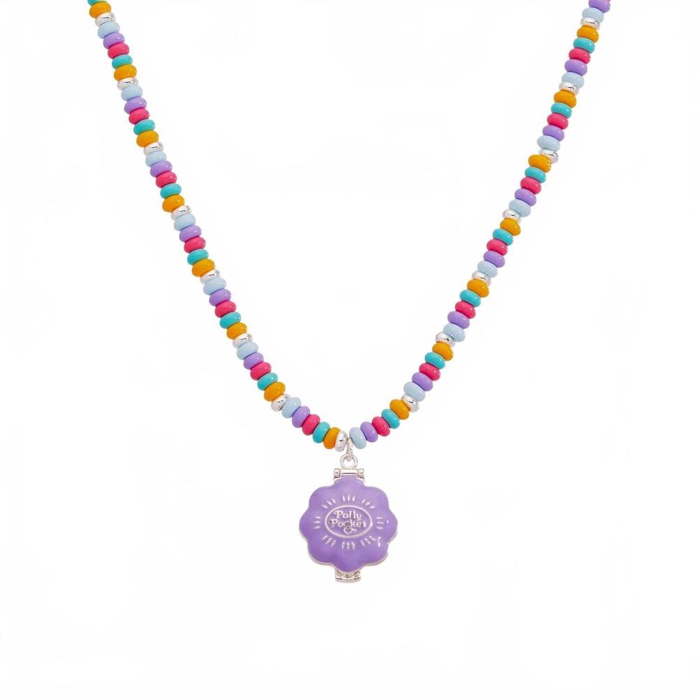 NEW ALEX & ANI women's polly pocket limited edition pool party beaded locket nec